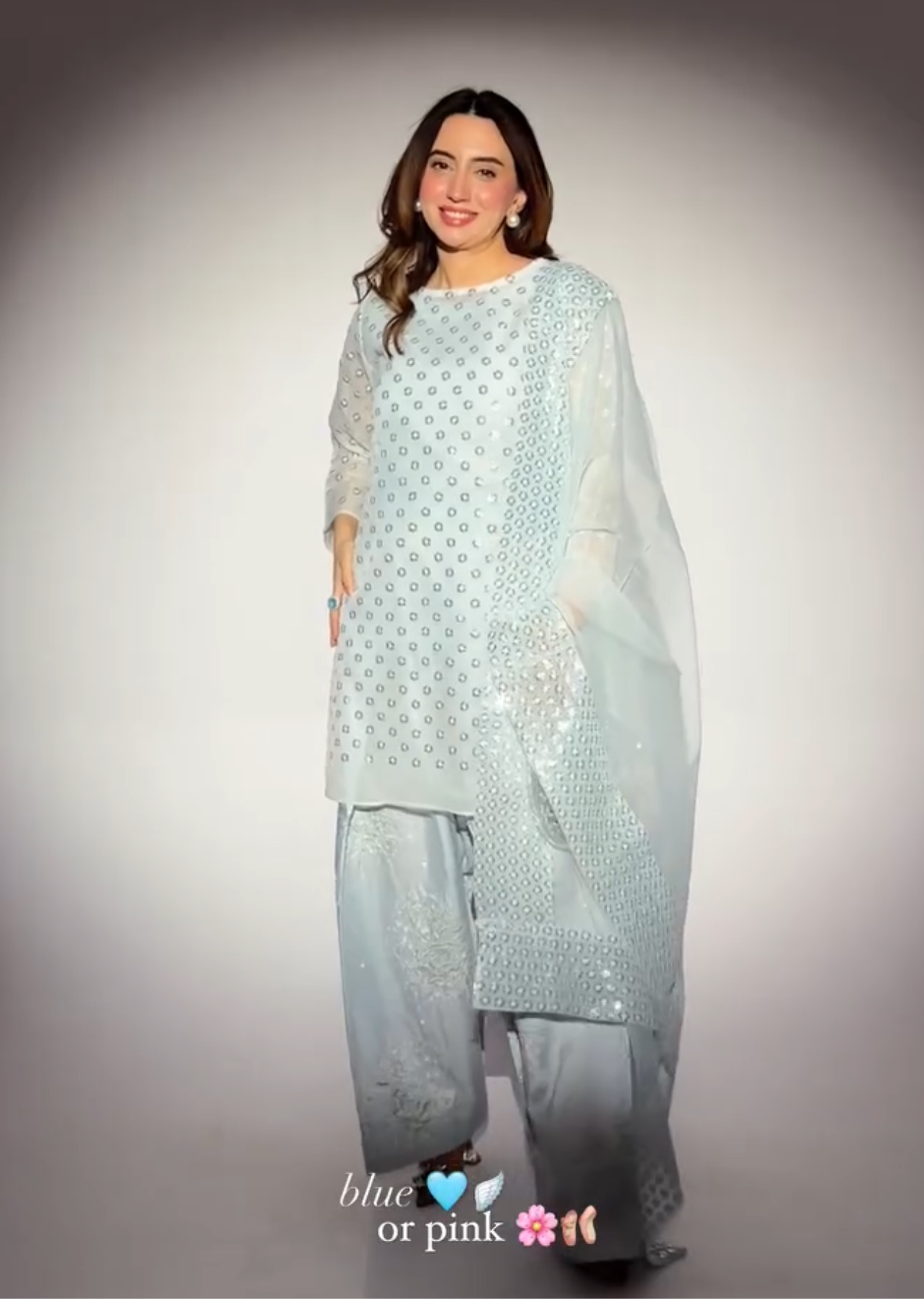 VANYA 3pcs Ice Blue Farshi