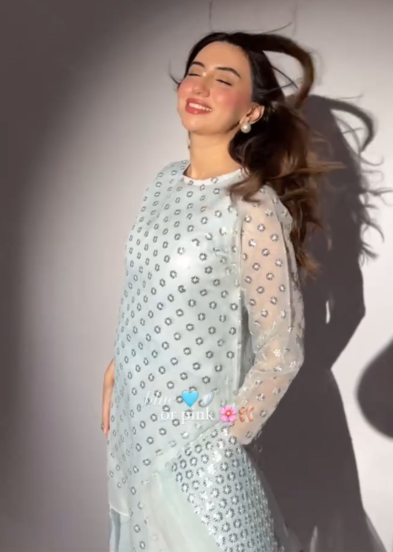 VANYA 3pcs Ice Blue Farshi
